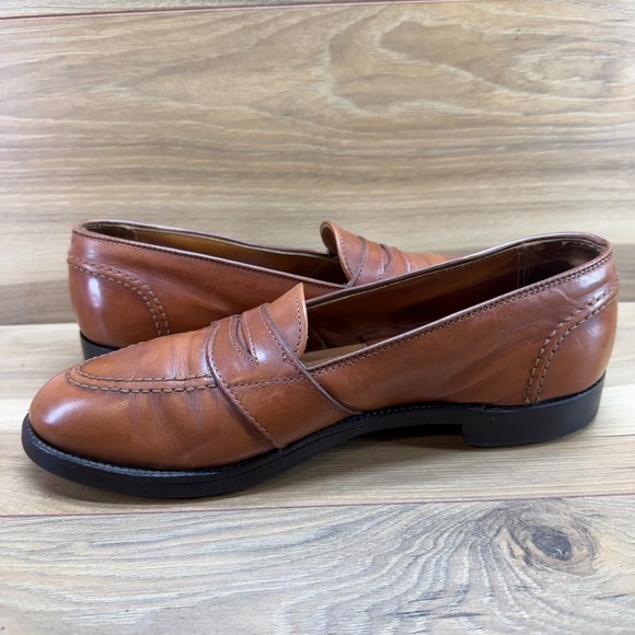Alden Full Strap Penny Loafers Burnished Tan 8 B/D Leather Dress Business 685 main image 5